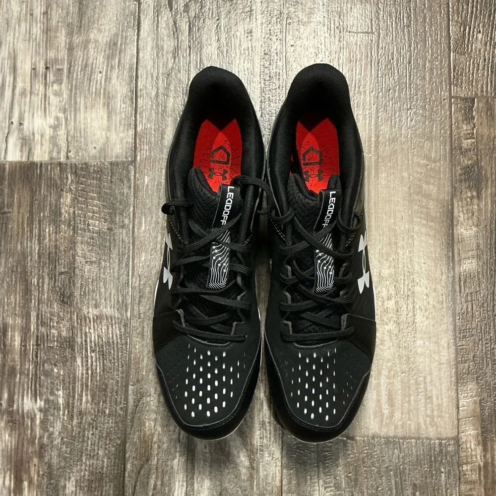 Under Armour Black and White Cleats Size 12 - Picture 11 of 11